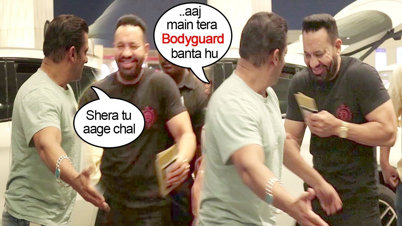 देखिये सलमान खान और शेरा की शानदार फनी वीडियो | salman khan ka bodyguard shera