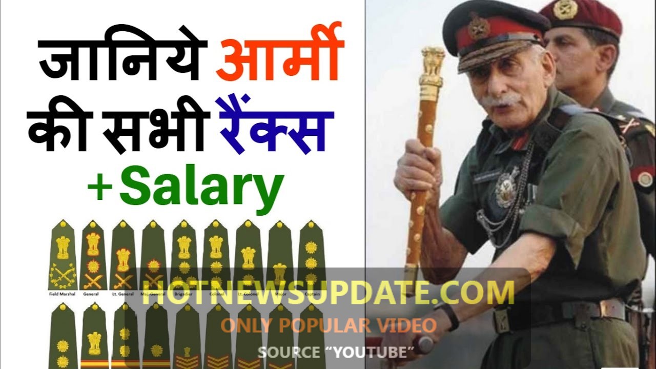 जानिए आर्मी की सभी रैंक्स के बारे में | Army Ranks in India & Salary