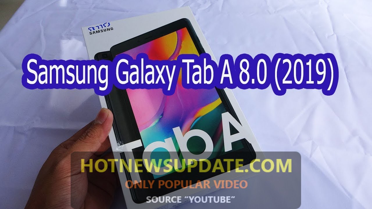 Samsung Galaxy Tab A 8.0 (2019) black color unboxing ।