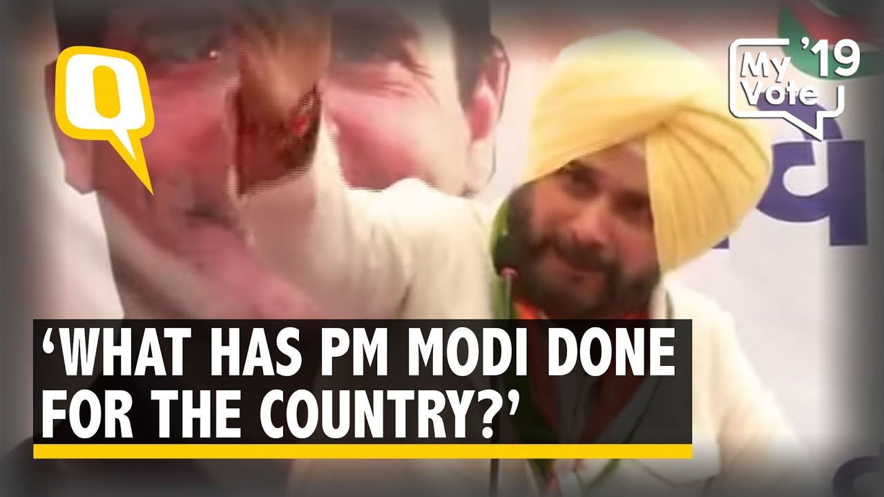 Navjot Singh Sidhu Funny Speech on PM Modi